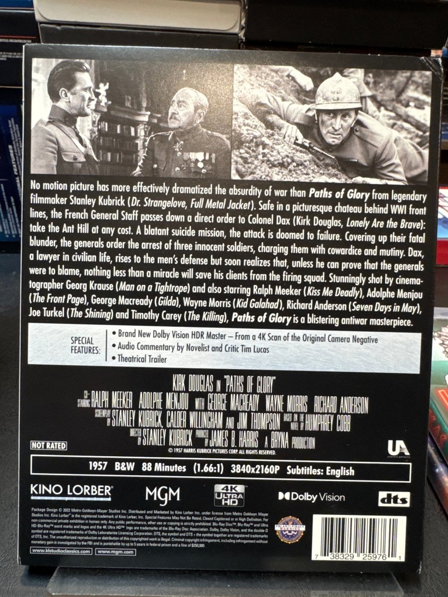 Paths of Glory (4K UHD) W/SLIP USED