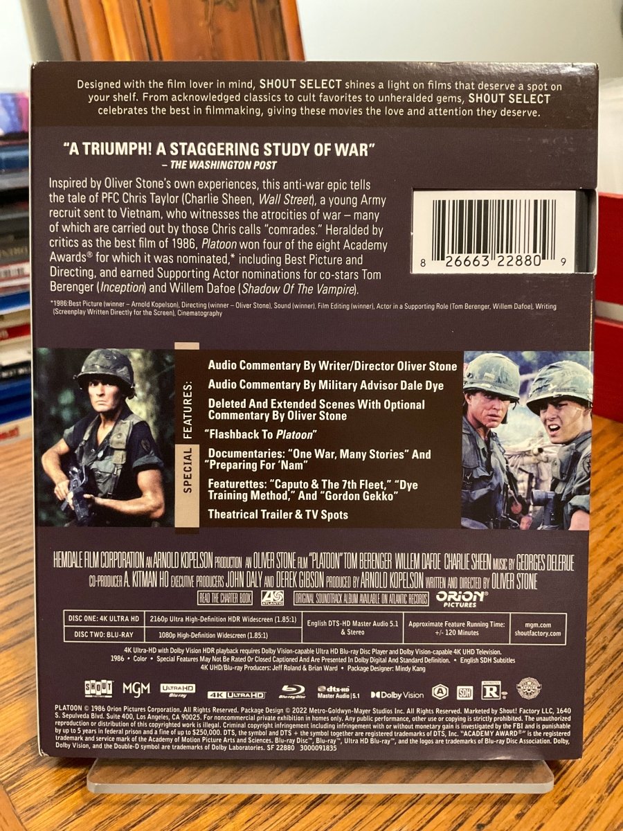 Platoon (Collector's Edition, 4K UHD) W/SLIP USED - Used 4K UHD