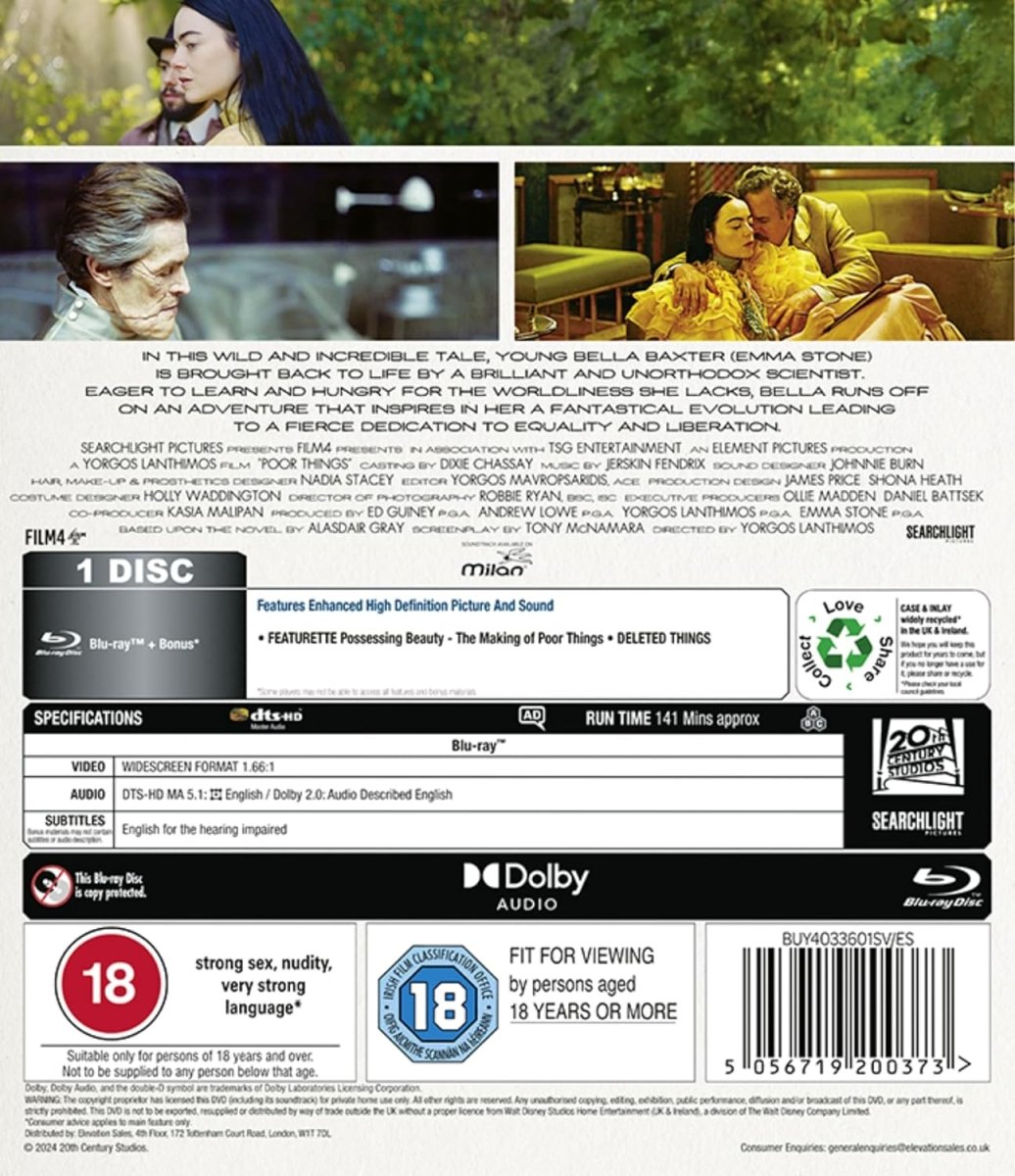 Poor Things (UK, Region Free) w/SLIP