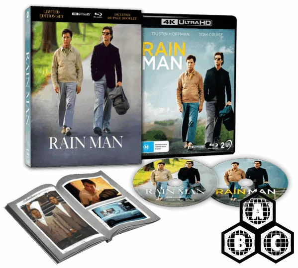 PRE - ORDER - Rain Man (4K UHD/Blu - Ray, Limited Edition w/Lenticular Hardcase, Region Free) - New 4K UHD