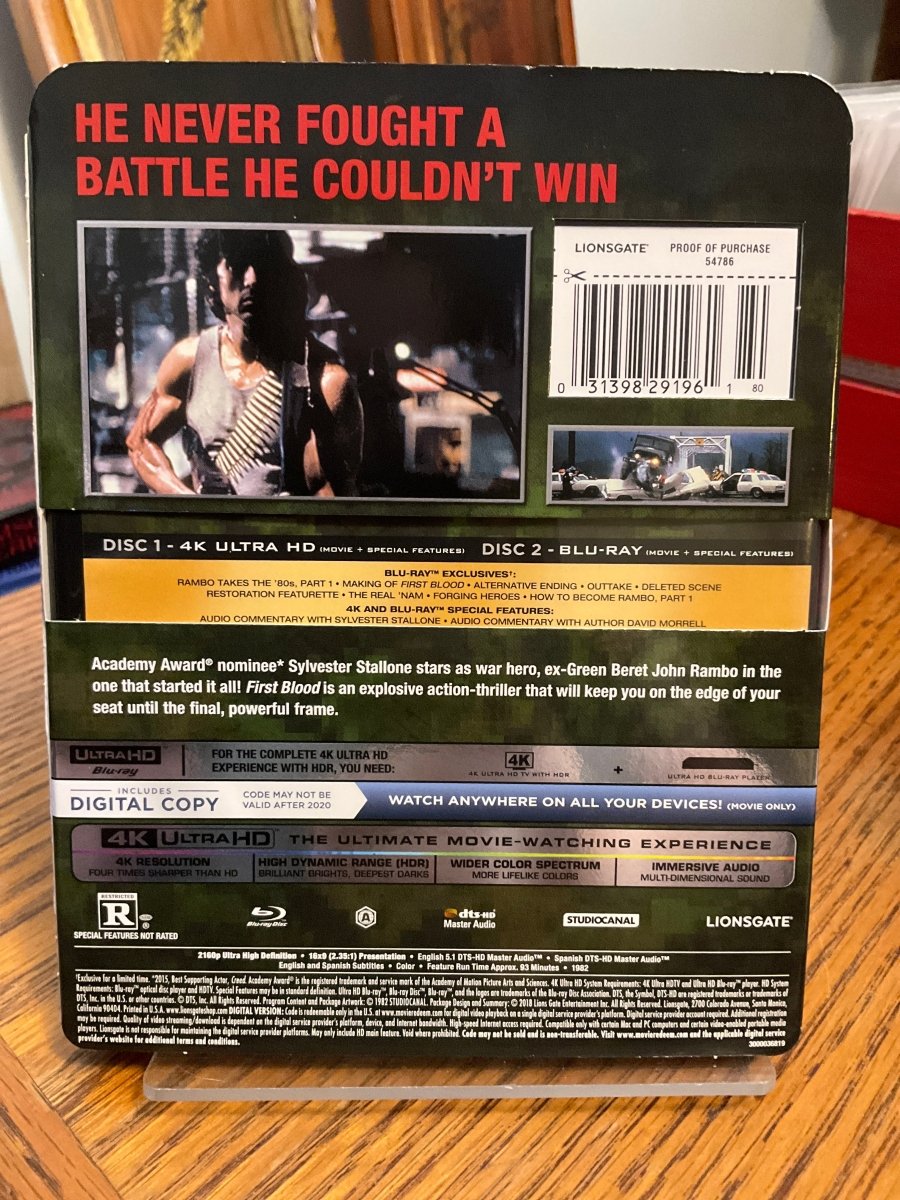 Rambo: First Blood (4K UHD) w/SLIP USED - Used 4K UHD