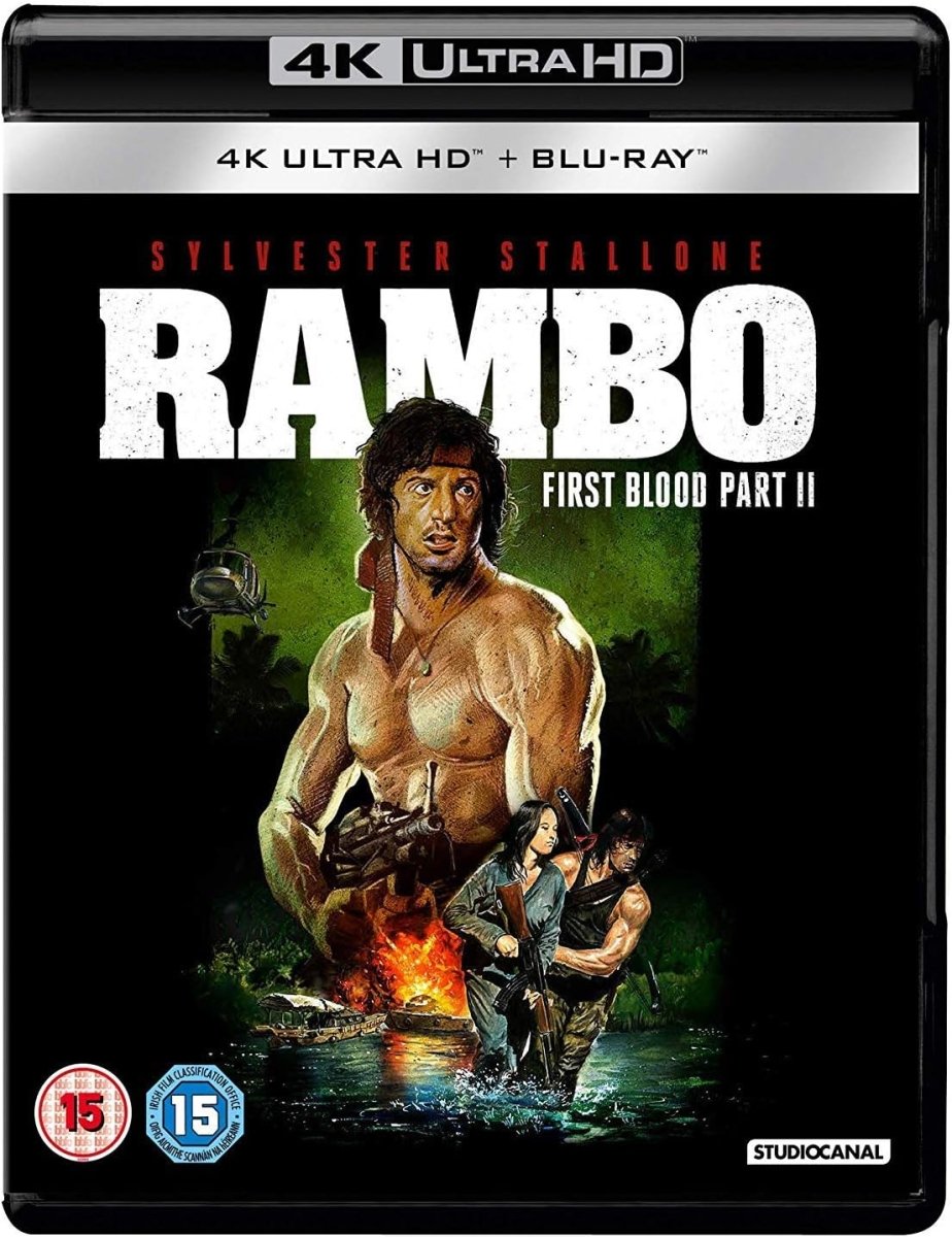 Rambo: First Blood Part II (4K UHD, Region Free/B) w/SLIP - New 4K UHD