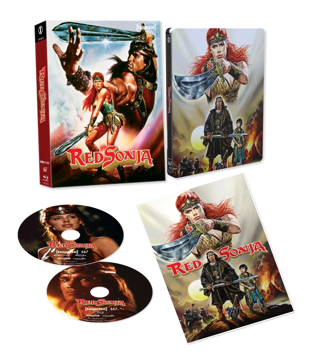 Red Sonja (4K UHD, Imprint Limited Edition Steelbook + Lenticular Hardbox, Region Free)
