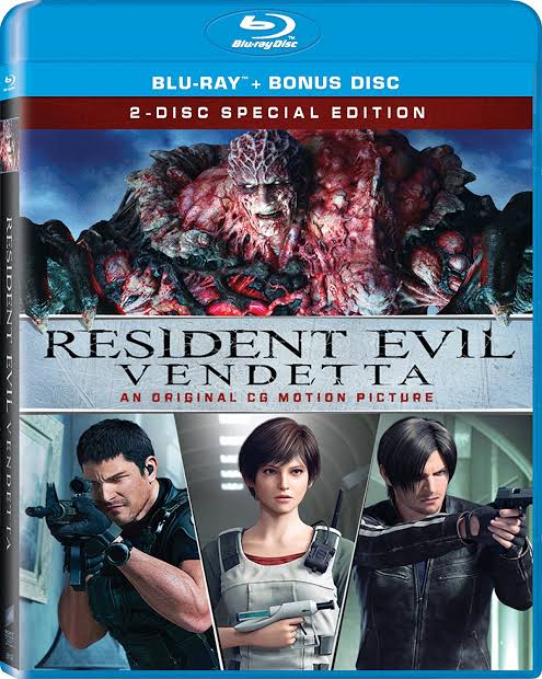 Resident Evil: Vendetta (Blu-Ray + DVD Combo) w/SLIP USED