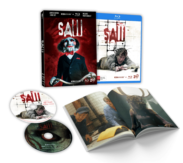Saw (Via Vision, 4K UHD/Blu-Ray, Limited Edition w/Lenticular Hardcase, Region Free)