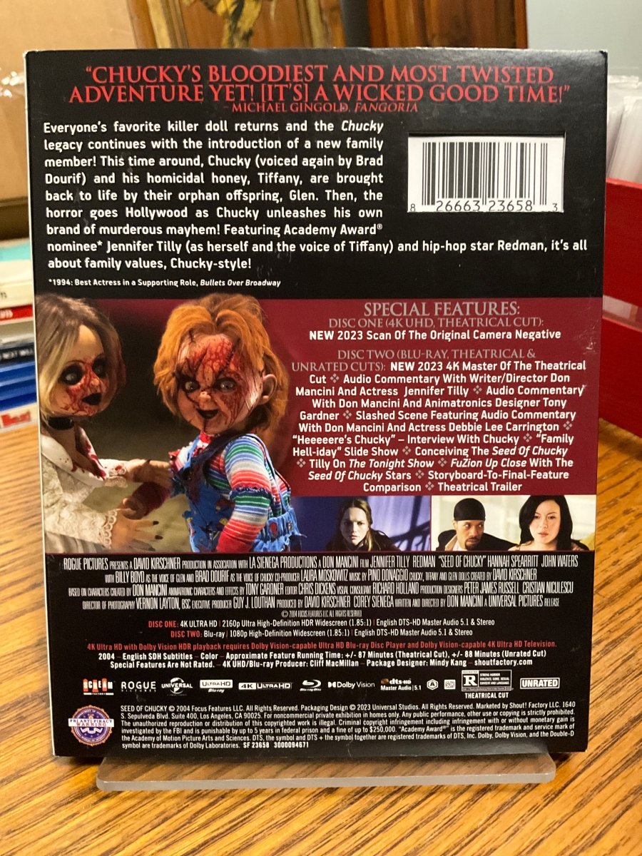 Seed of Chucky - Collector's Edition (4K UHD) w/SLIP USED