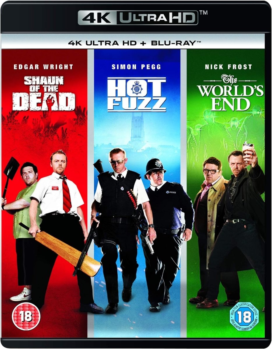 Shaun of the Dead / Hot Fuzz / The World's End (4K UHD, Region Free/B) - New 4K UHD
