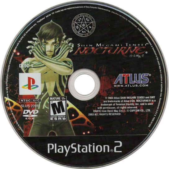 Shin Megami Tensei Nocturne Playstation 2 LOOSE - Video Games - Playstation 2