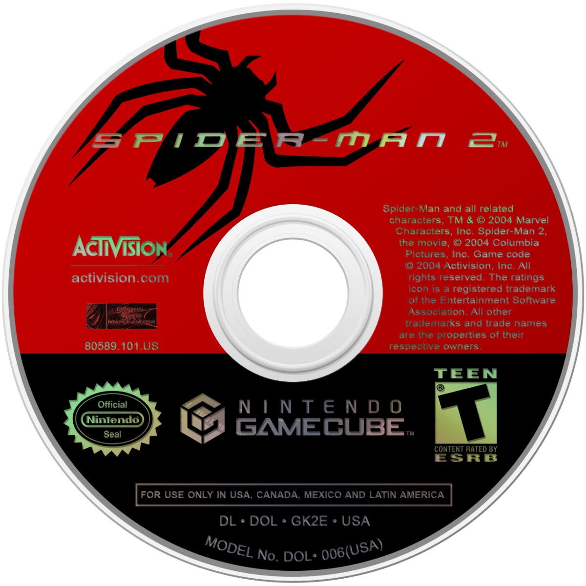 Spider - Man 2 Nintendo Gamecube LOOSE - Video Games - Nintendo Gamecube