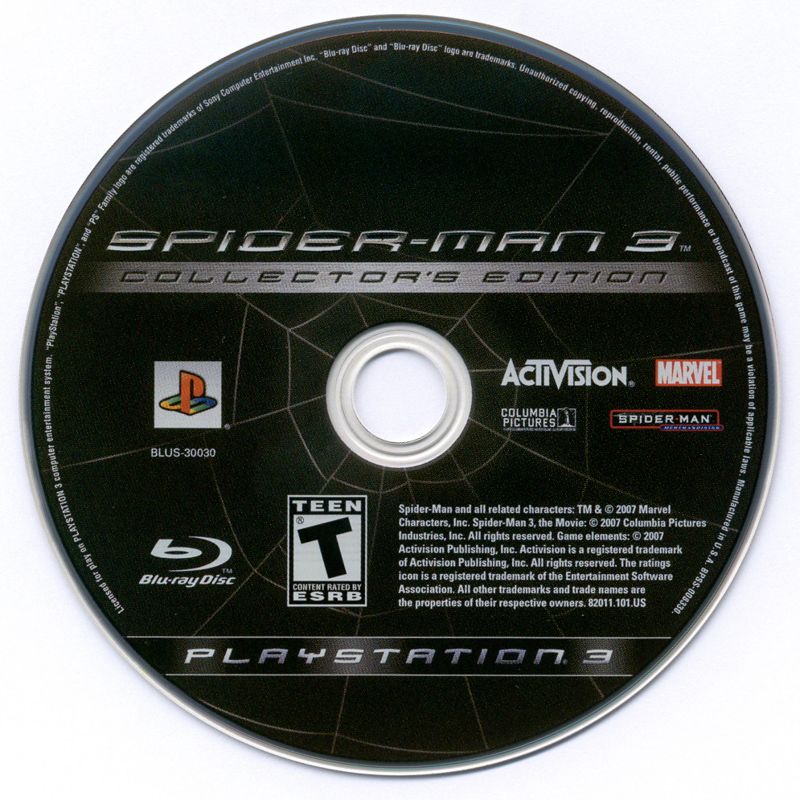 Spider - Man 3 Collector's Edition Playstation 3 LOOSE - Video Games - Playstation 3