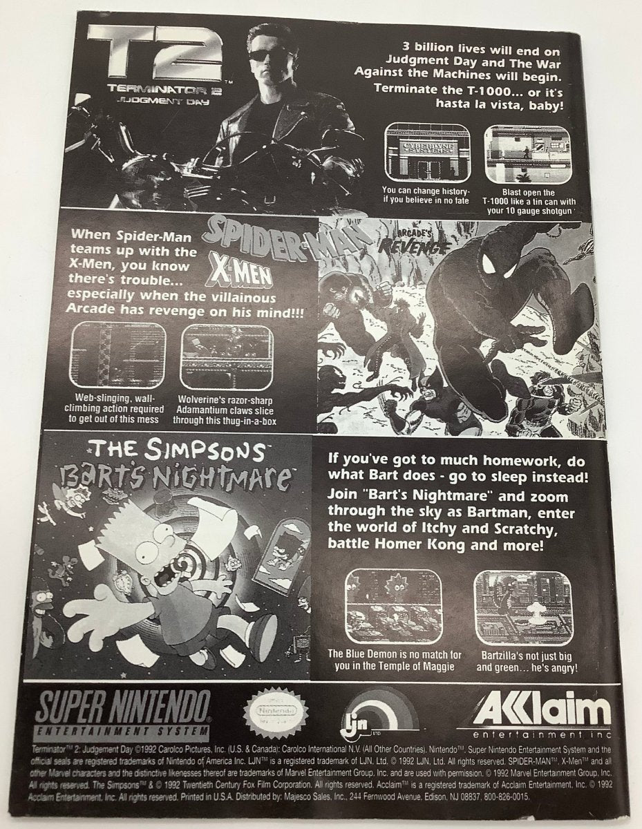 Spiderman X - Men Arcade's Revenge Super Nintendo USED - Video Games - Nintendo SNES