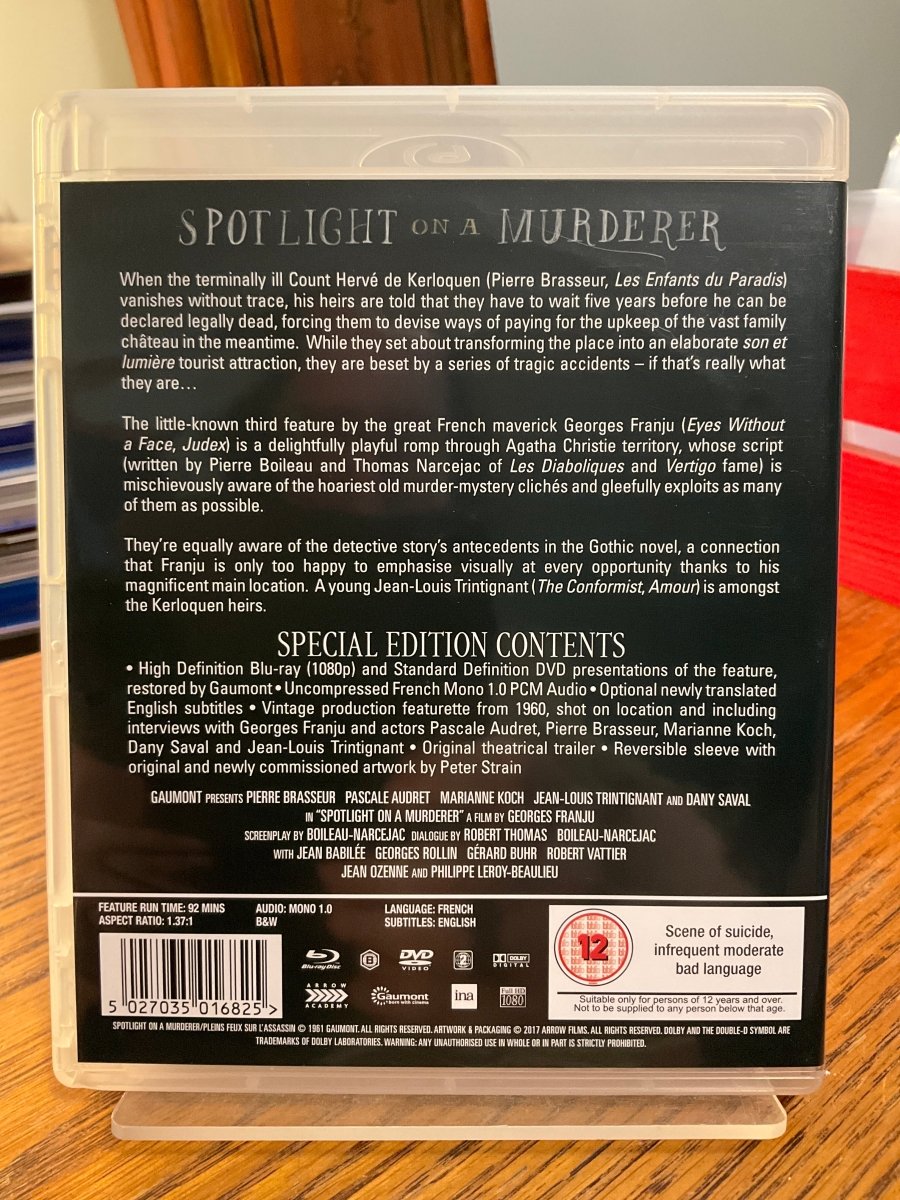 Spotlight On A Murderer (Region B) w/BOOKLET USED