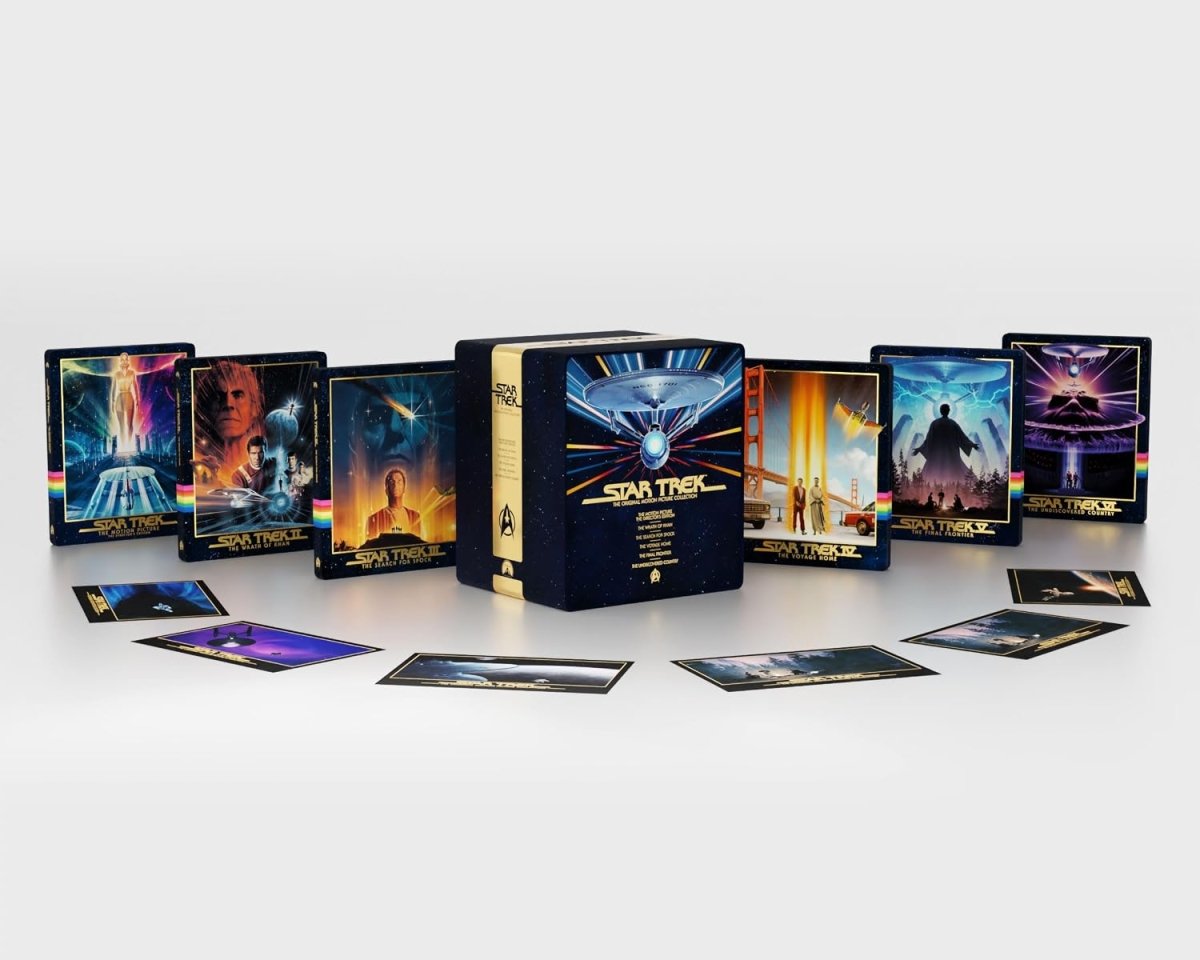Star Trek: The Original Motion Picture Collection (4K UHD, UK Steelbook Library Case, Region Free)
