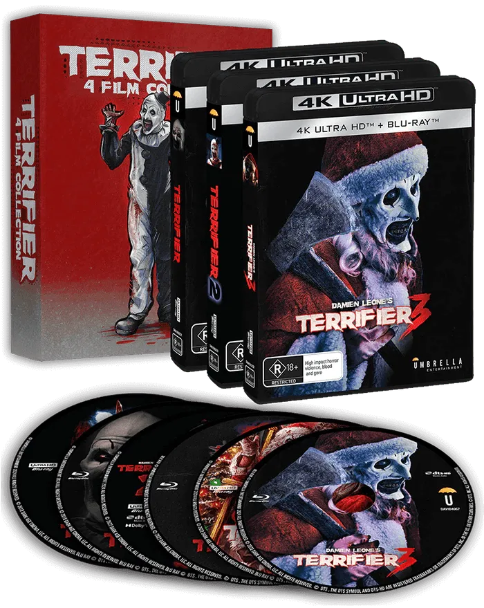Terrifier 4-Film Collection (4K UHD, Umbrella, Region Free)