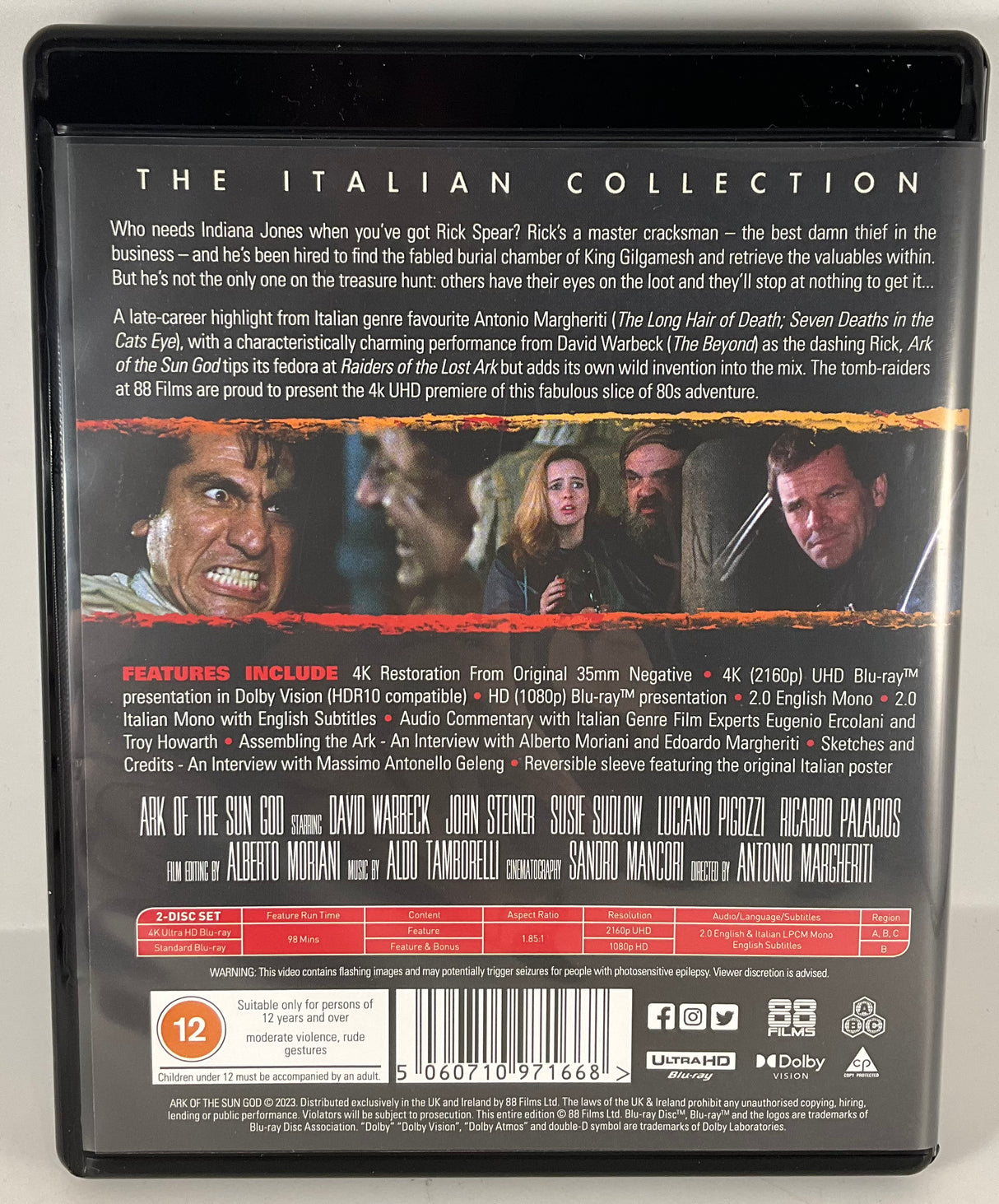 The Ark Of The Sun God (4K UHD, Limited Edition w/Slip + Booklet + Poster, Region Free/B) USED