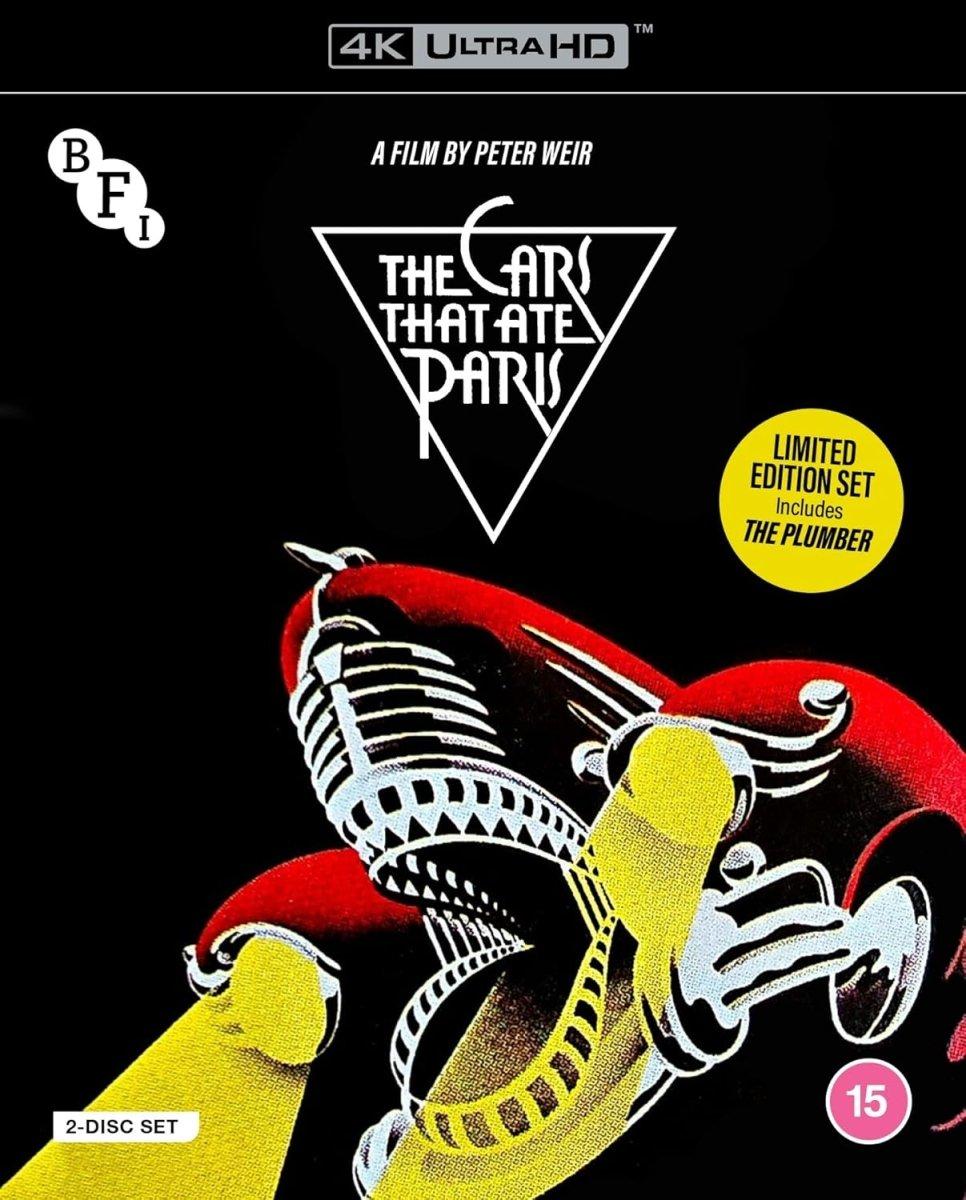 The Cars That Ate Paris + The Plumber (4K UHD/Blu-ray, BFI Limited Edition, Region Free/B) w/SLIP