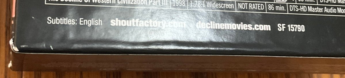 The Decline of Western Civilization Collection USED