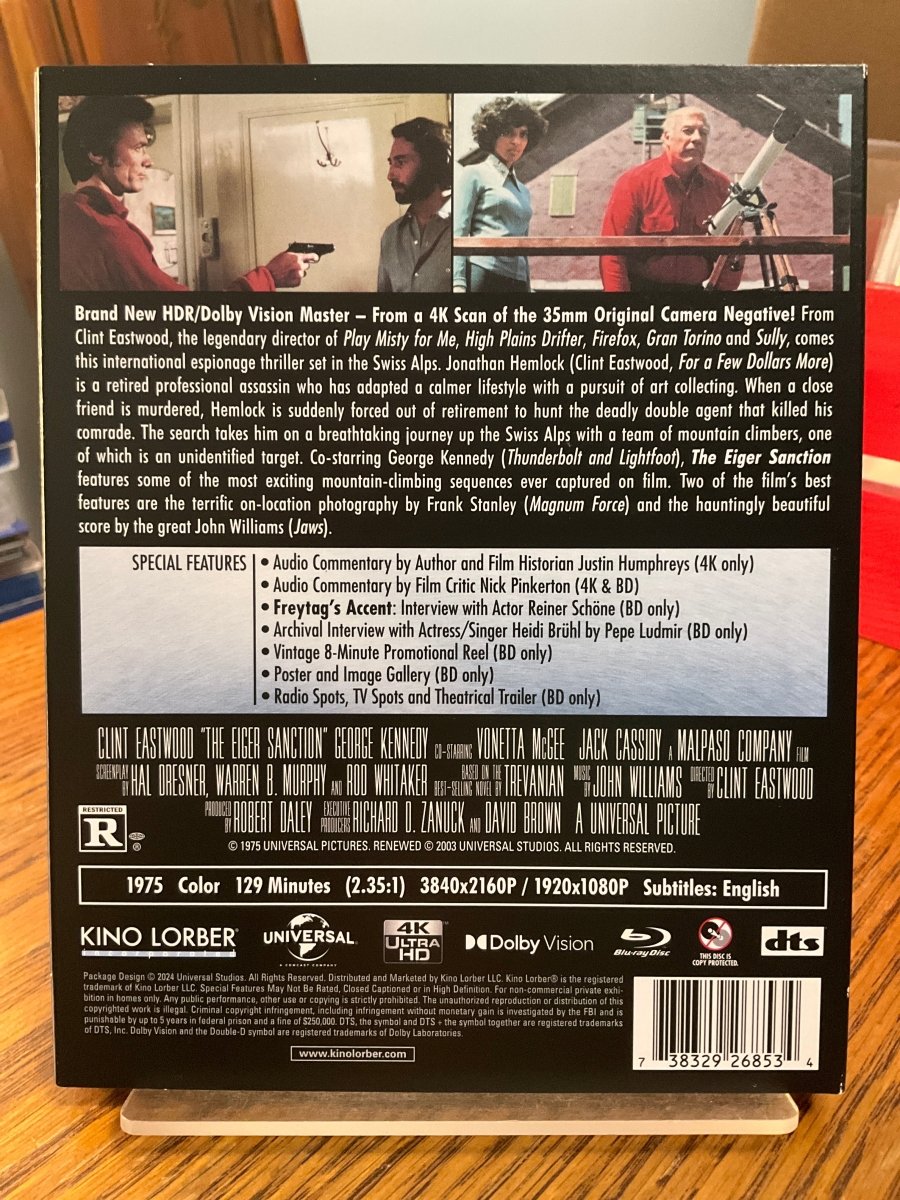 The Eiger Sanction (4K UHD) w/SLIP USED - Used 4K UHD