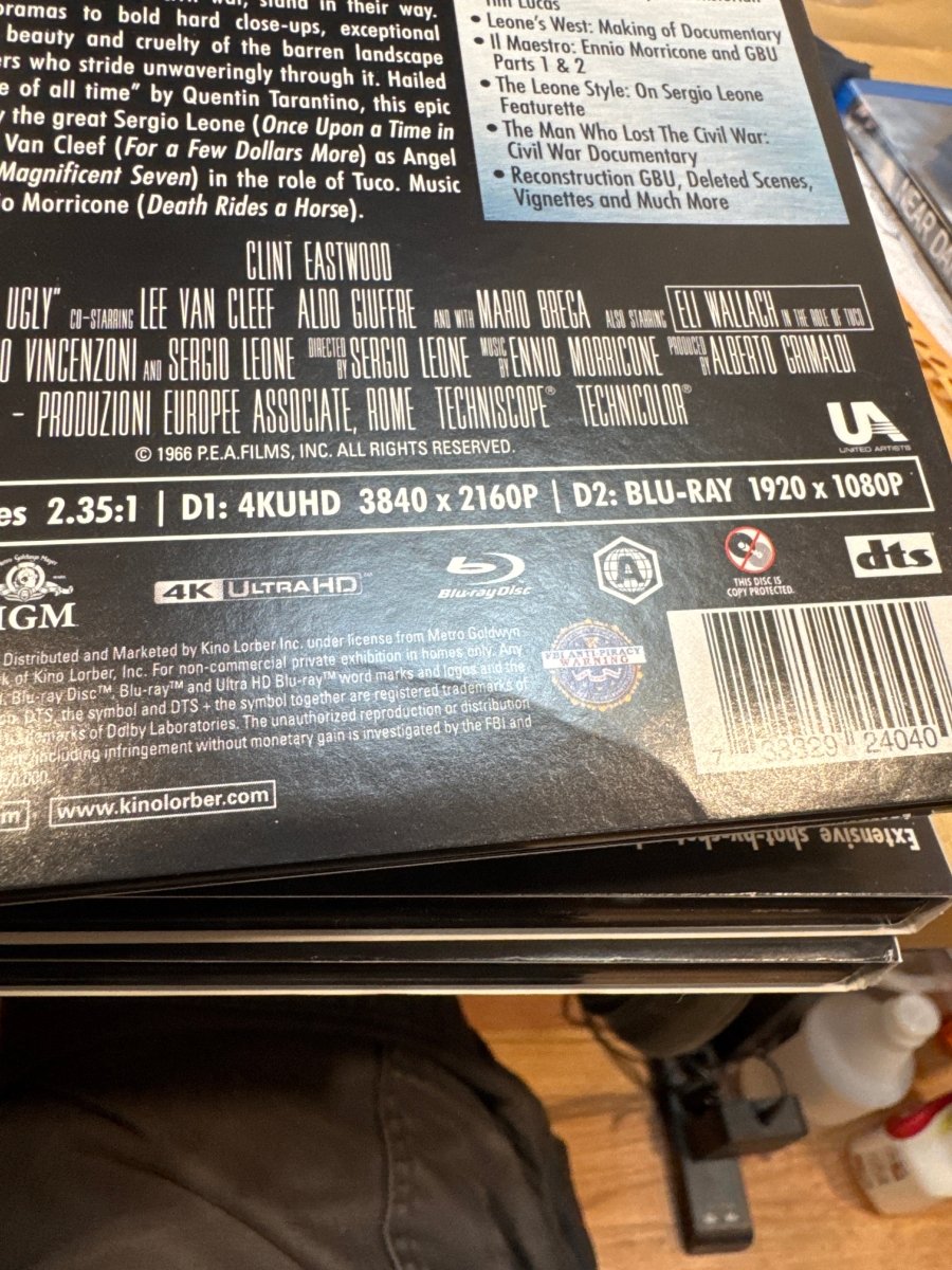 The Good, the Bad and the Ugly 4K UHD w/SLIP USED - Used 4K UHD