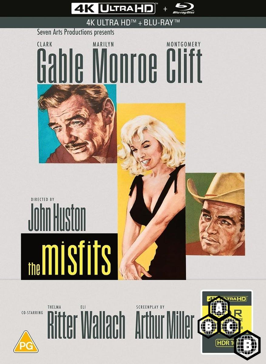 The Misfits (4K UHD, Limited Edition Mediabook, Region Free/B) - New 4K UHD