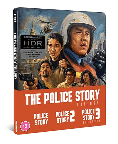The Police Story Trilogy (4K UHD, Eureka LE Steelbook, Region Free)