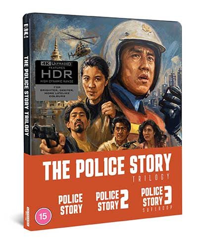 The Police Story Trilogy (4K UHD, Eureka LE Steelbook, Region Free)