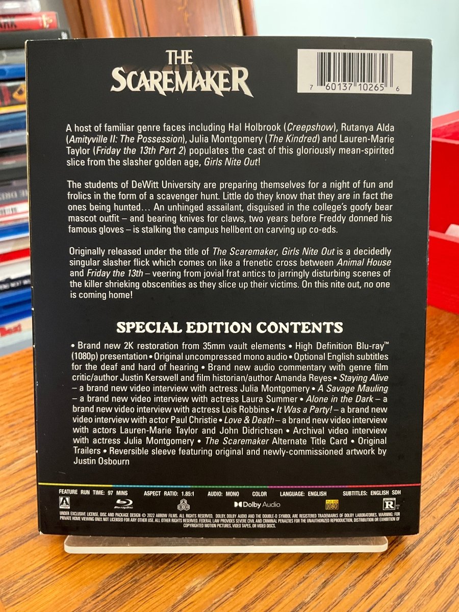 The Scaremaker (aka Girls Nite Out) w/ARROW EXCLUSIVE SLIP USED