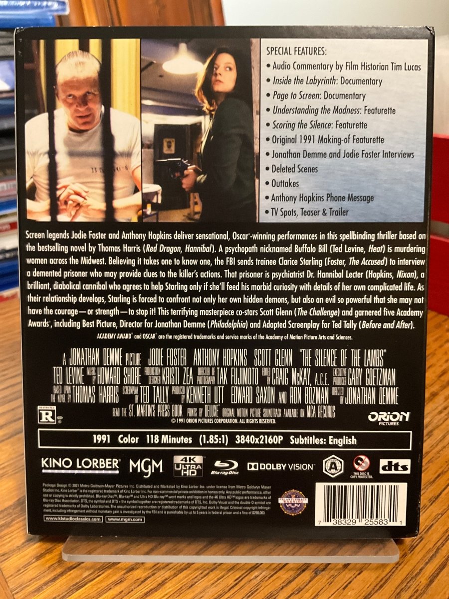 The Silence of the Lambs (30th Anniversary 4K UHD) w/SLIP USED - Used 4K UHD