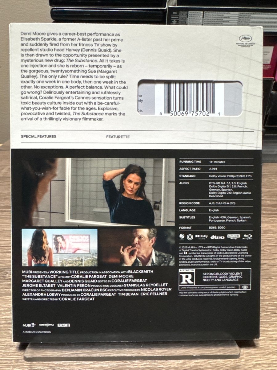 The Substance (4K UHD, Mubi) w/SLIP USED