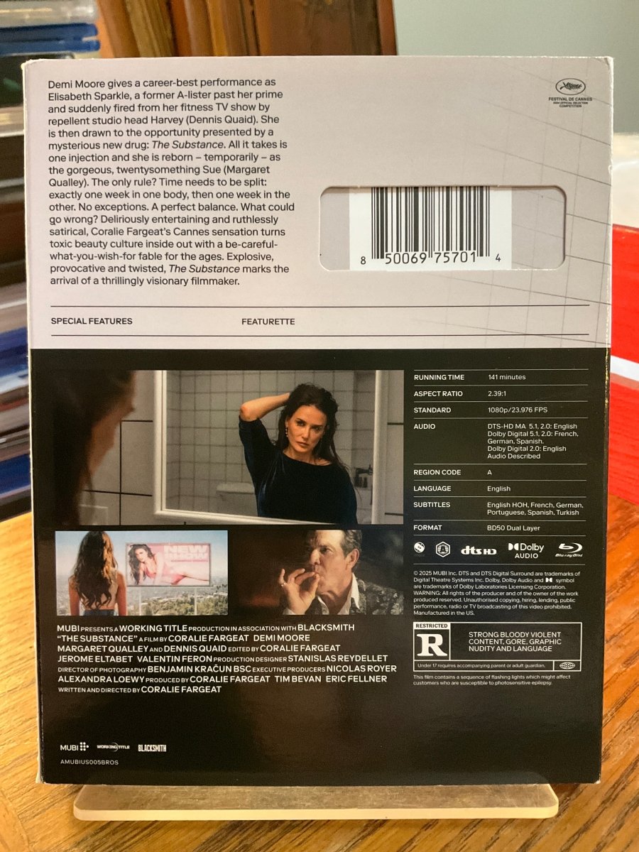 The Substance (Blu-Ray, Mubi) w/SLIP USED