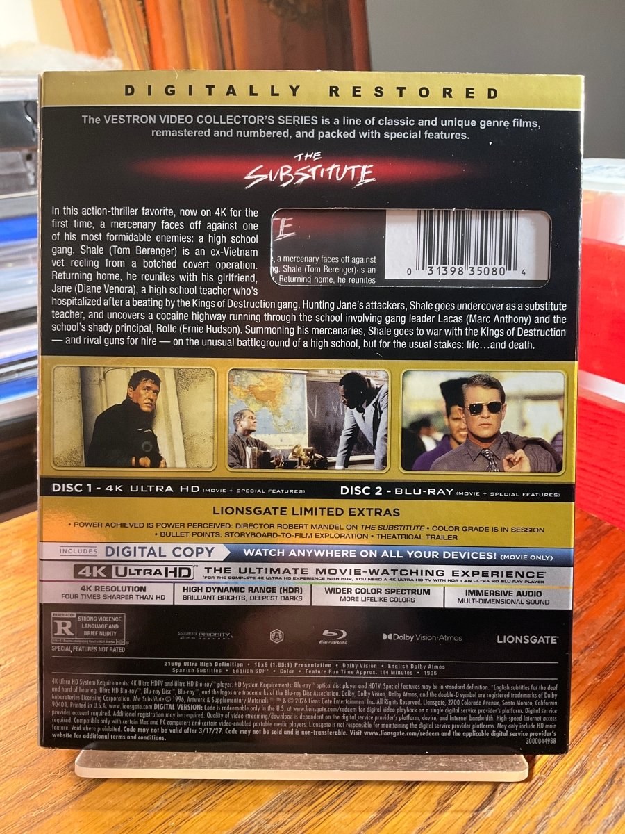 The Substitute (4K UHD, Lionsgate Limited) w/SLIP USED - Used 4K UHD