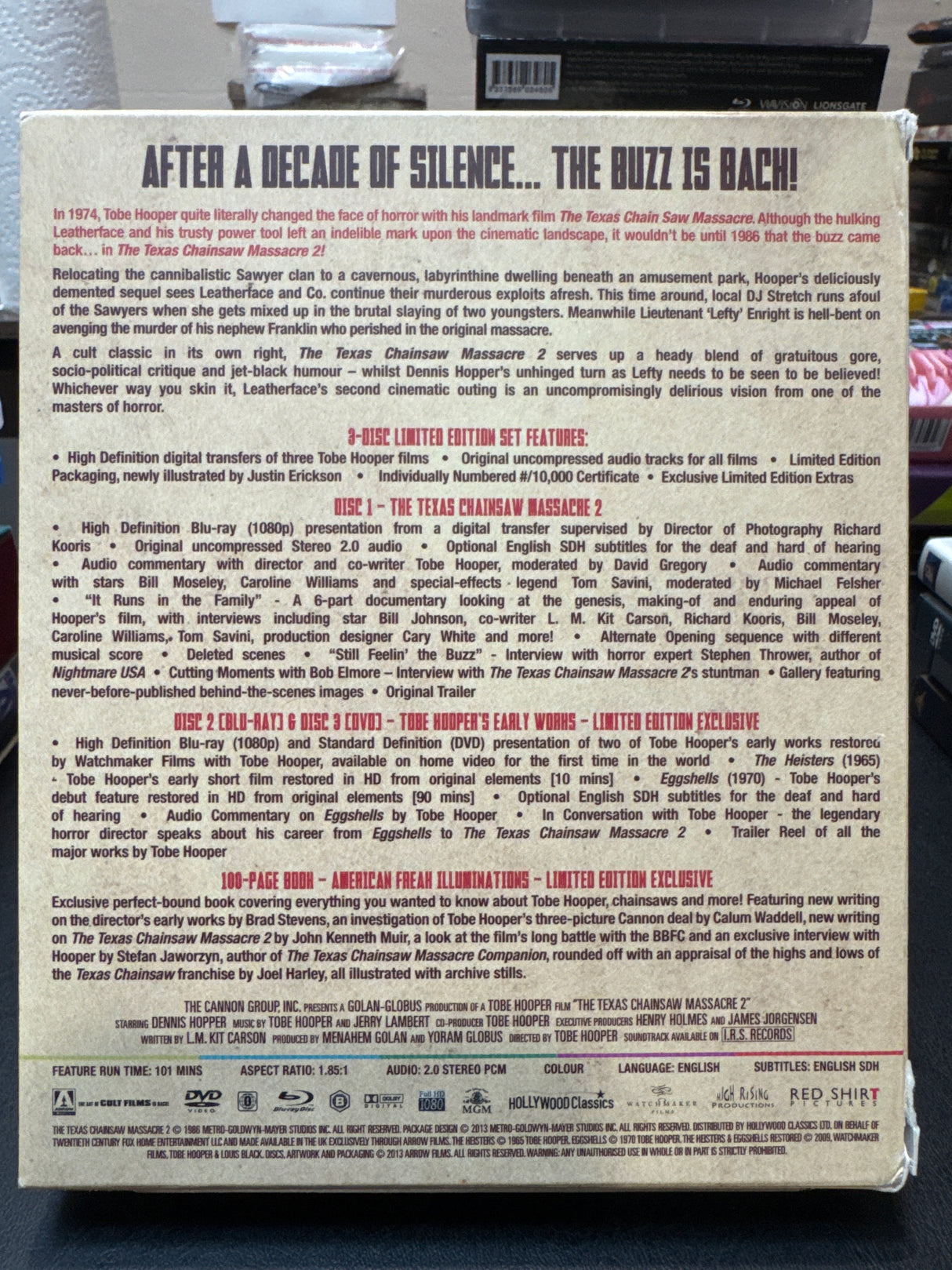 Texas Chainsaw Massacre Limited Edition REGION B USED