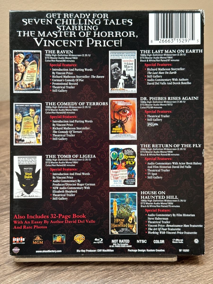 The Vincent Price Collection II w/SLIPCASE USED