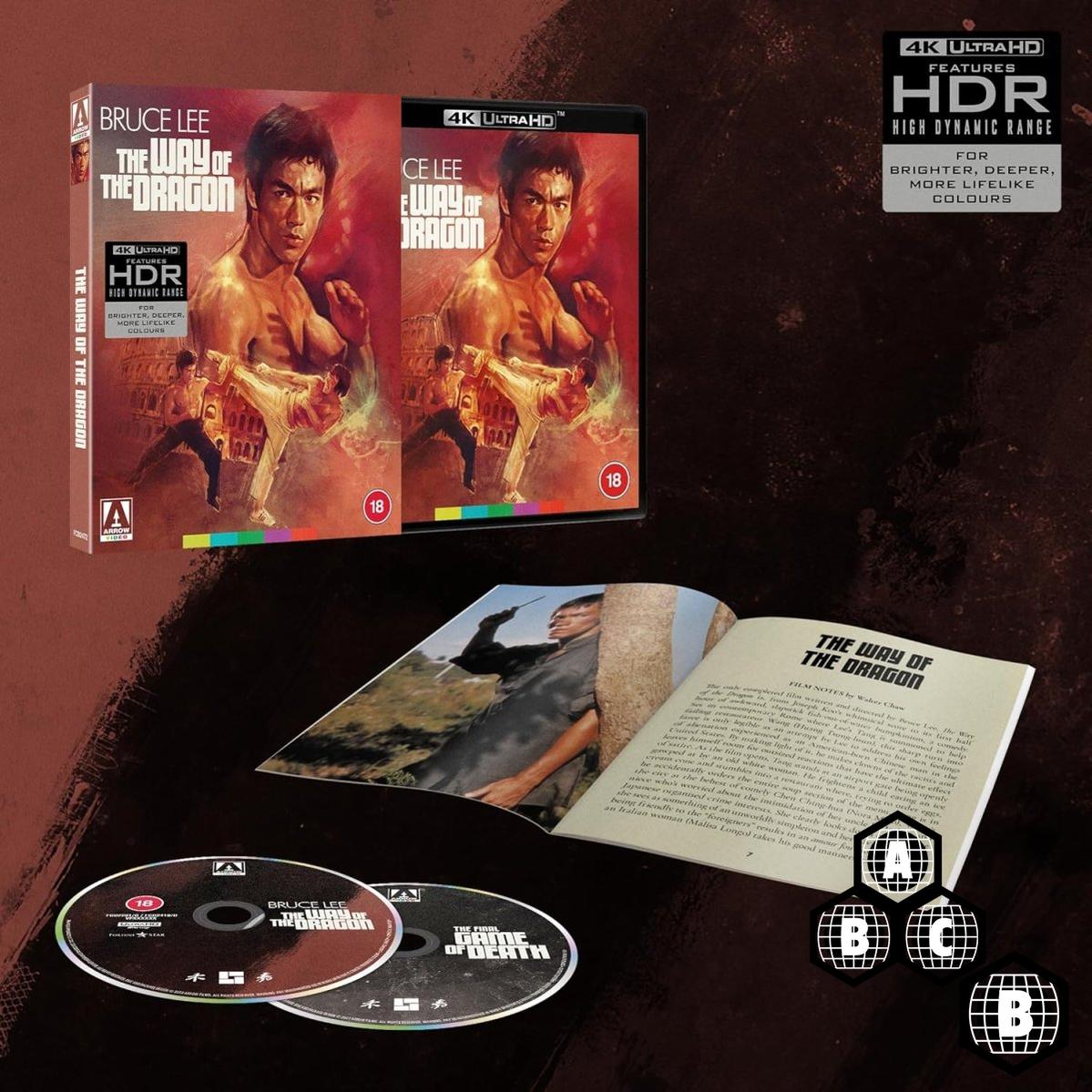 The Way of the Dragon (4K UHD, Limited Edition, Region Free/B) w/SLIP - New 4K UHD