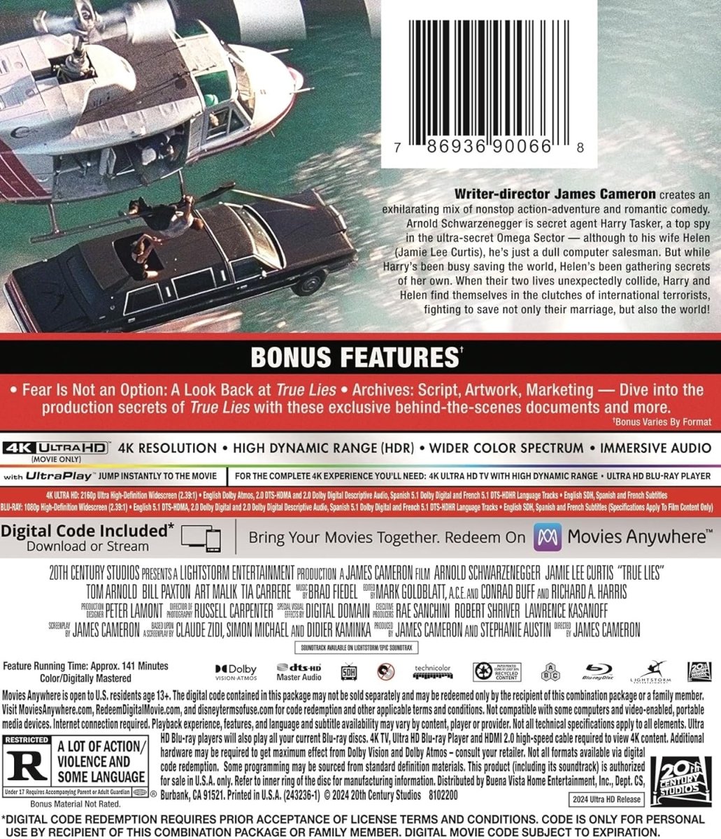 True Lies (4K UHD) w/SLIP