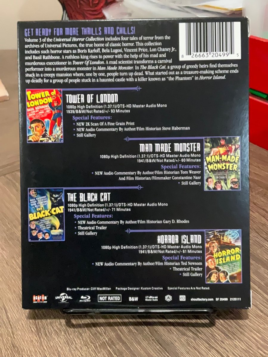 Universal Horror Collection Volume 3 *SEE NOTE*