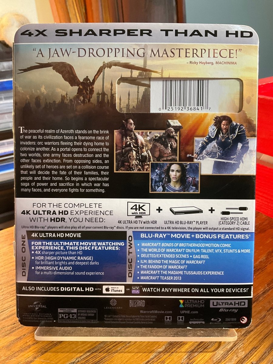 Warcraft (4K UHD) w/SLIP USED