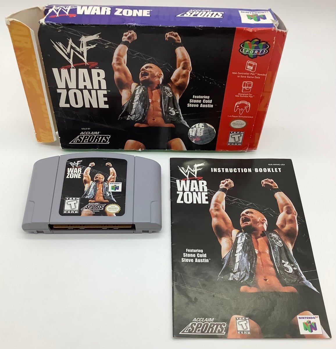 WWF Warzone Nintendo 64 USED - Video Games - Nintendo 64