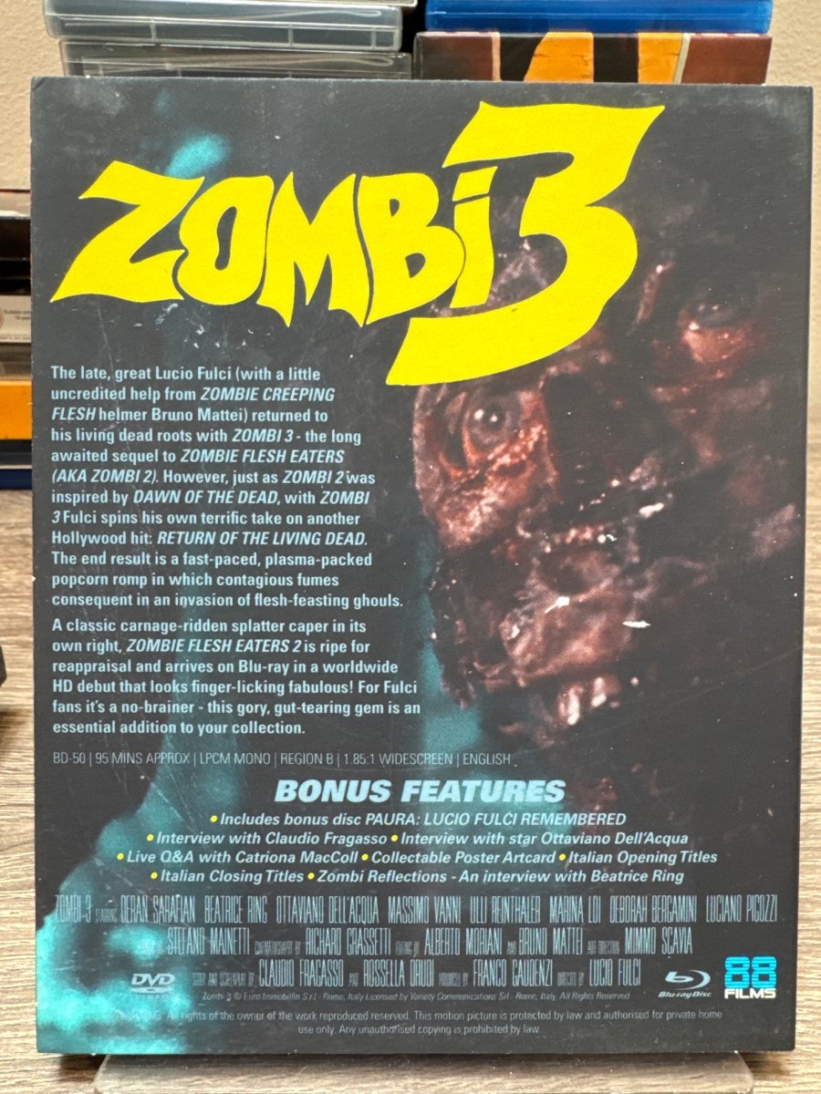 Zombie Flesh Eaters 2 (AKA Zombi 3, Region B) w/SLIP USED