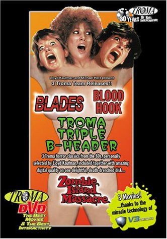 Troma Triple B-Header: Blades/Blood Hook/Zombie Island Massacre DVD USED