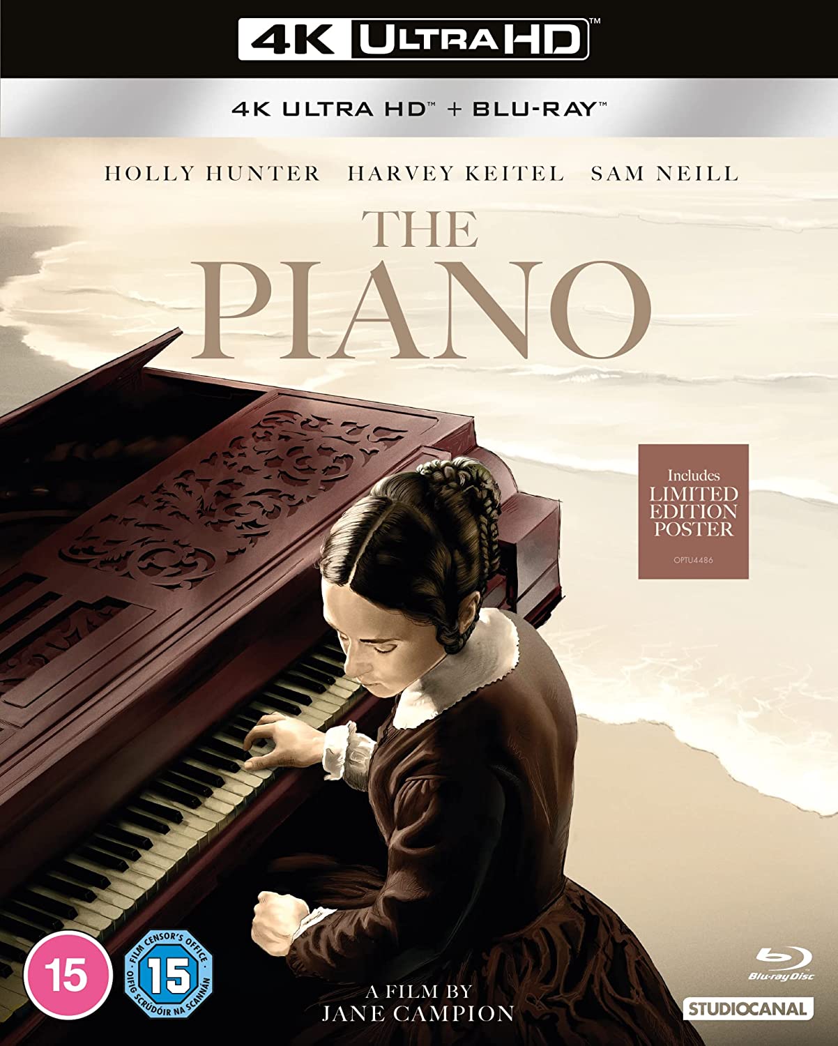 The Piano (4K UHD, Limited Edition Poster, Region Free) w/SLIP