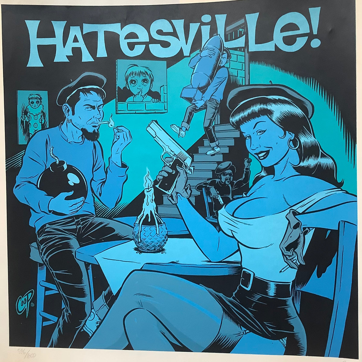 Coop - Hatesville Screen Print- 22.5 x 24 #596/600 LOCAL PICK-UP