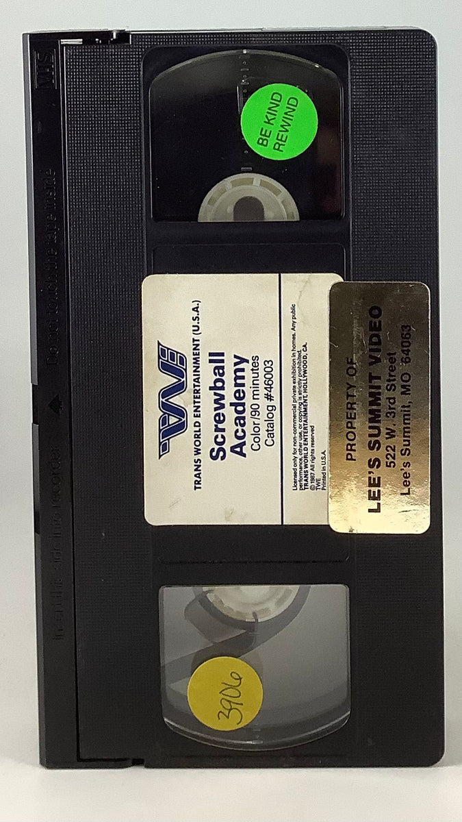 Screwball Academy (Loose Ends) Clam Shell VHS Orbit DVD
