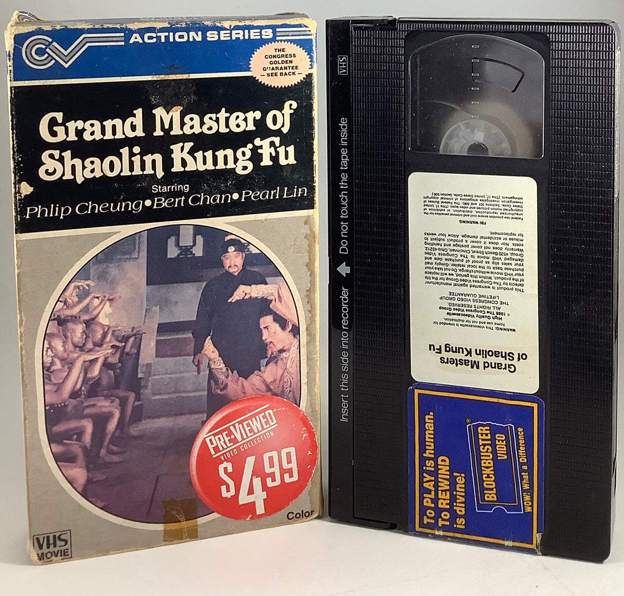 Grand Master of Shaolin Kung Fu VHS