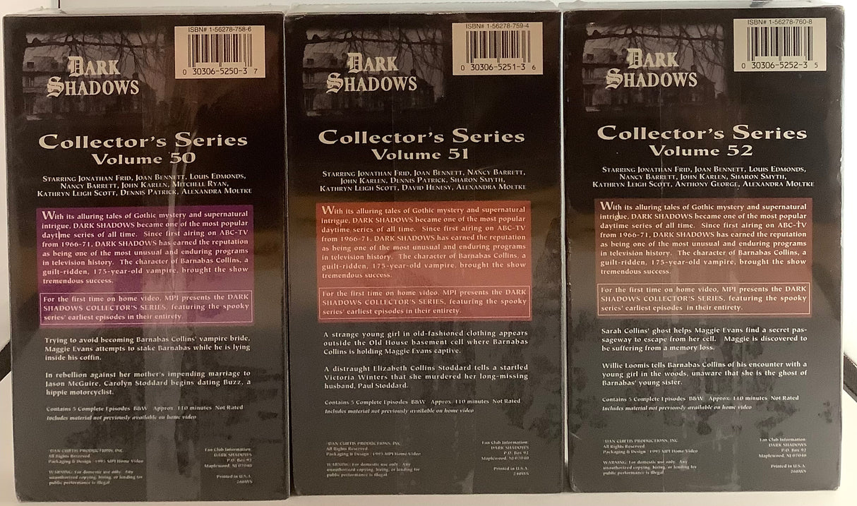 Dark Shadows Collector's Series Vols. 49-52 VHS