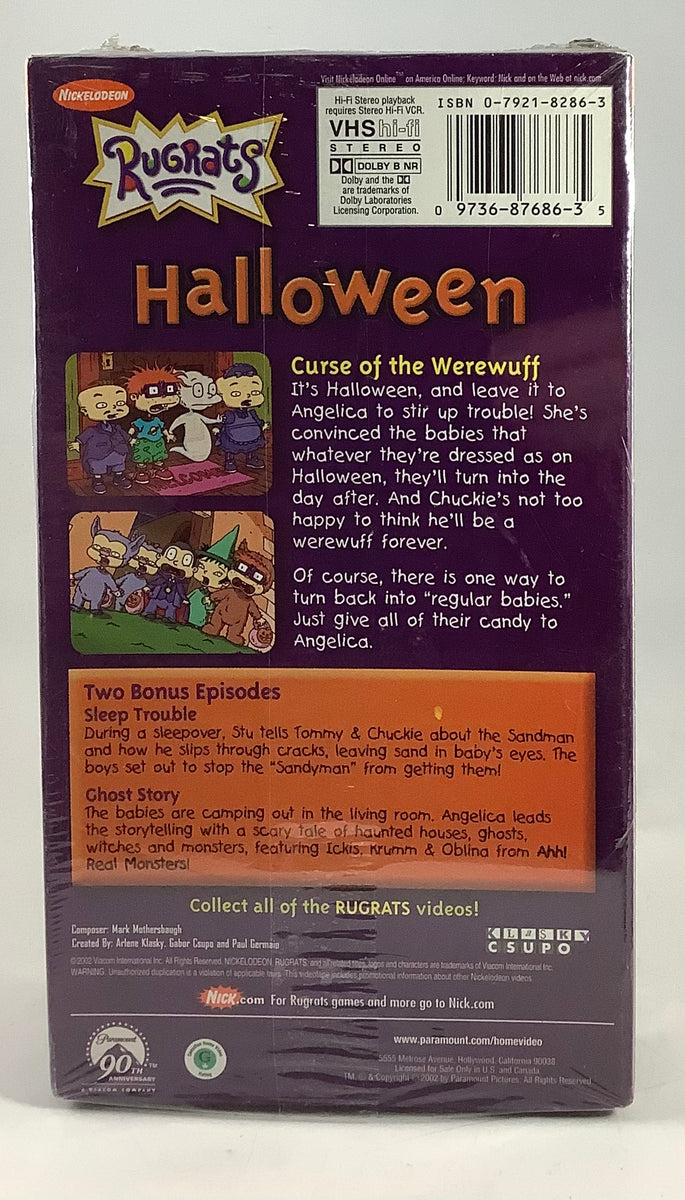 Rugrats Halloween SEALED VHS Orbit DVD