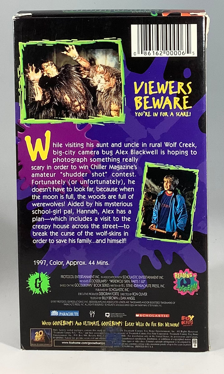 Ultimate Goosebumps Werewolf Skin Parts 1 & 2 VHS Orbit DVD