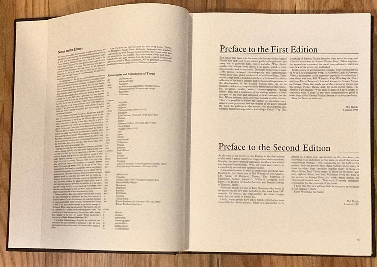 The Overlook Film Encyclopedia: Science Fiction Films, Ed. Phil Hardy (Hardcover) USED