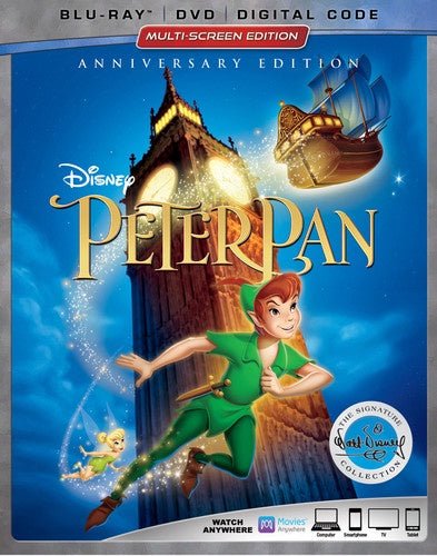 Peter Pan Anniversary Edition Combo - New Blu - Ray