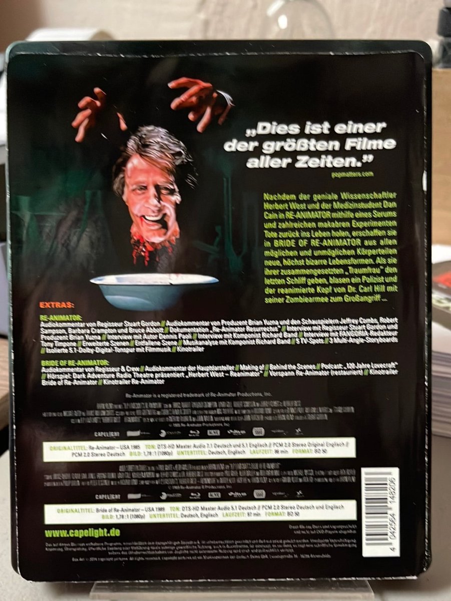 Re-Animator / Bride of Re-Animator (Steelbook, Region B) USED